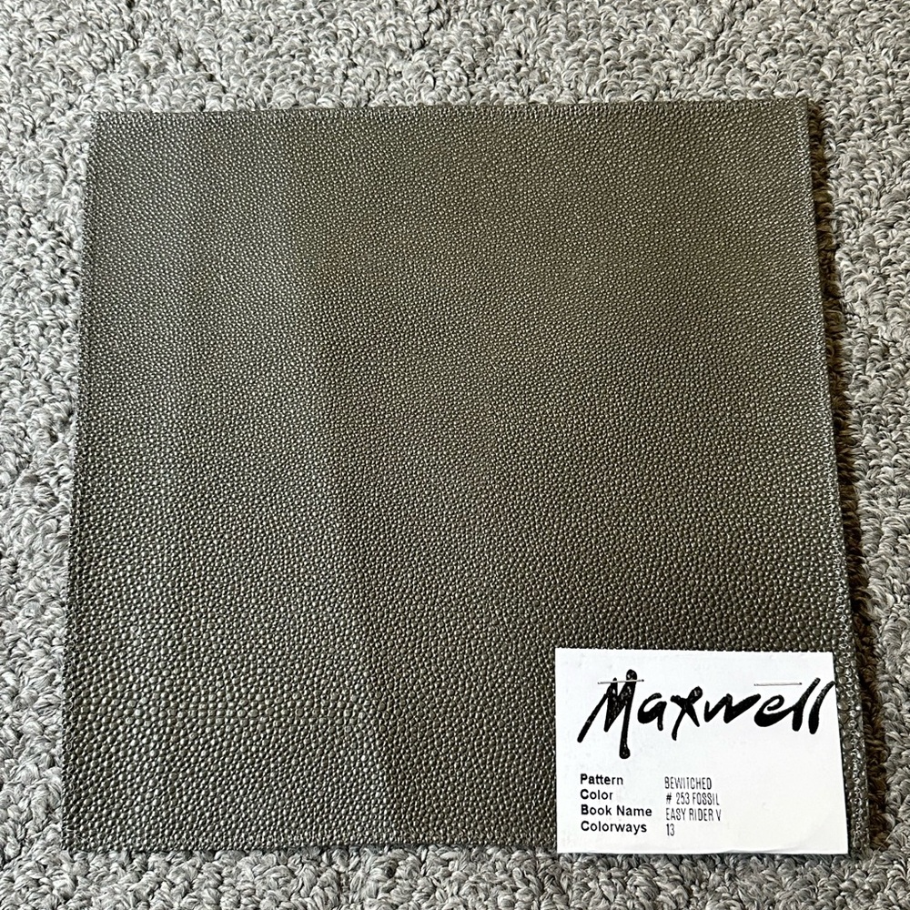 Lot of 11 Maxwell Fabric Samples Bewitched Vinyl Gray Safari Serpent Rhino Chia - Picture 10 of 13
